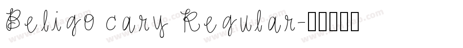 Beligo cary Regular字体转换